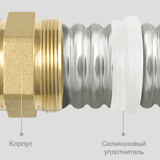 Муфта для гофрированной трубы